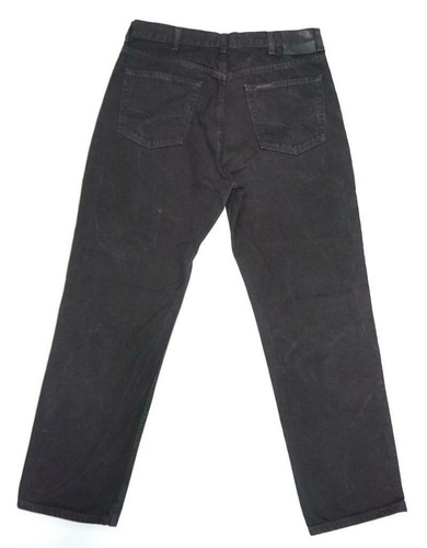 HARLEY-DAVIDSON STRAIGHT LEG W 38"/L 32" BLACK DENIM JEANS 103819 100% COTTON