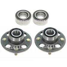 NEW Front and Rear Wheel Bearings & Hubs Kit Timken For Acura El FWD 1997-2000