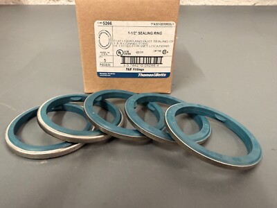 (QTY 5) Thomas & Betts Connectors 1-1/2'' LiquidTight Dust Sealing Rings #5266