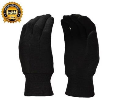 Xlarge Brown Jersey Gloves 12-Pairs Free Shipping