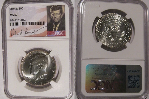 2024 D Kennedy Half Dollar 50c NGC MS 67
