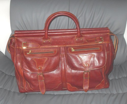 Grandi dimensioni FANTASTICI JOOP! spessa tan scuro in pelle Large Borsone  borsa da viaggio | eBay