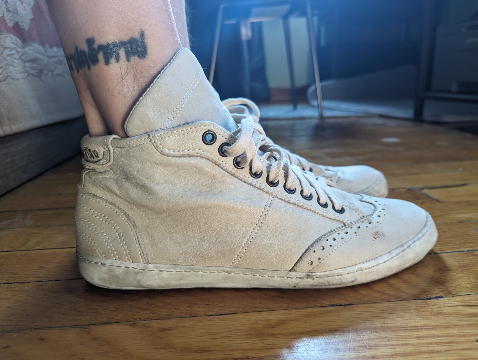 PANTOFOLA D’ORO Pantofola d'Oro scarpe sneakers vintage stile raro taglia 9 9 5 punta larga