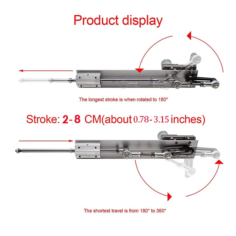 Reciprocating Linear Actuator Motor 24V 80mm 120rpm Adjustable Telescopic DIY - Image 4 of 4