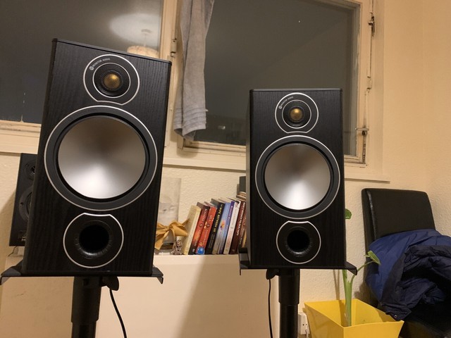 monitor audio bronze 2 black oak