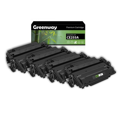 1/2/3/4 PACK CE255A Toner Cartridge Compatible HP 55A LaserJet Pro M521dn M521dw