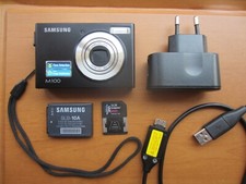Samsung M100 Digital Camera 8.2MP Black Memory card Charger Vintage Works