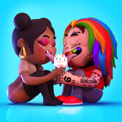 559515 Tekashi 6ix9ine FEFE Nicki Minaj Album 16 Cover 16x12 WALL PRINT POSTER