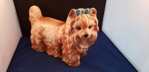 Stafford Yorkshire Terrier Figur Langhaarschleife THE KENNEL CLUB Hund 11x4,5x8,5"