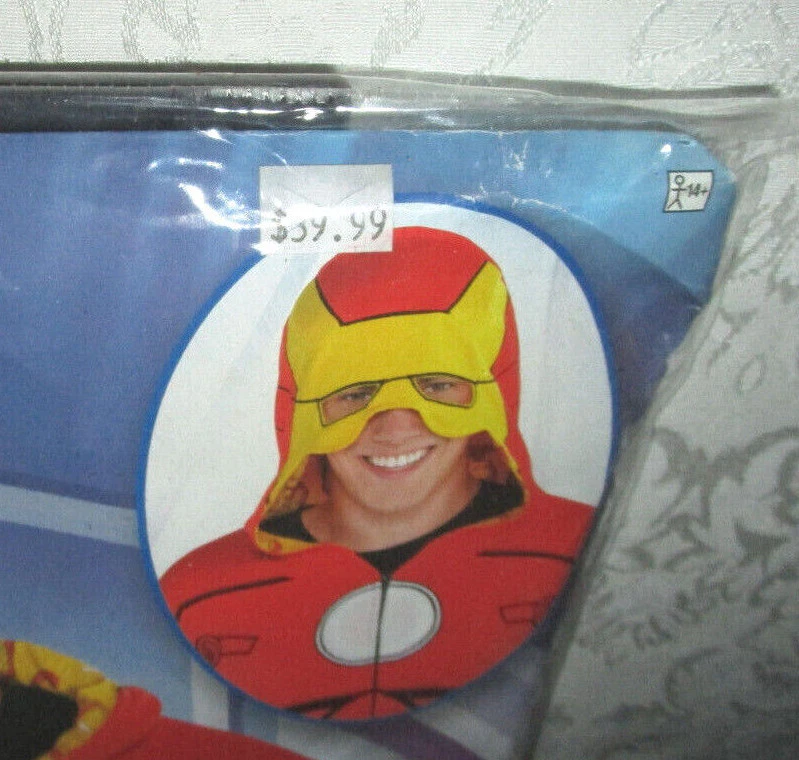  Adulto 14+ S/M Disfraz IRON MAN Sudadera con Capucha con Máscara Marvel Vengadores Conjunto  Foto 3 de 4