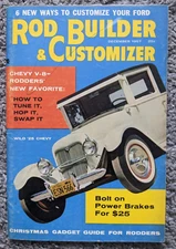 1957 DECEMBER ROD BUILDER MAGAZINE FORD CHEVY MERCURY BARRIS ROTH CUSTOMIZING
