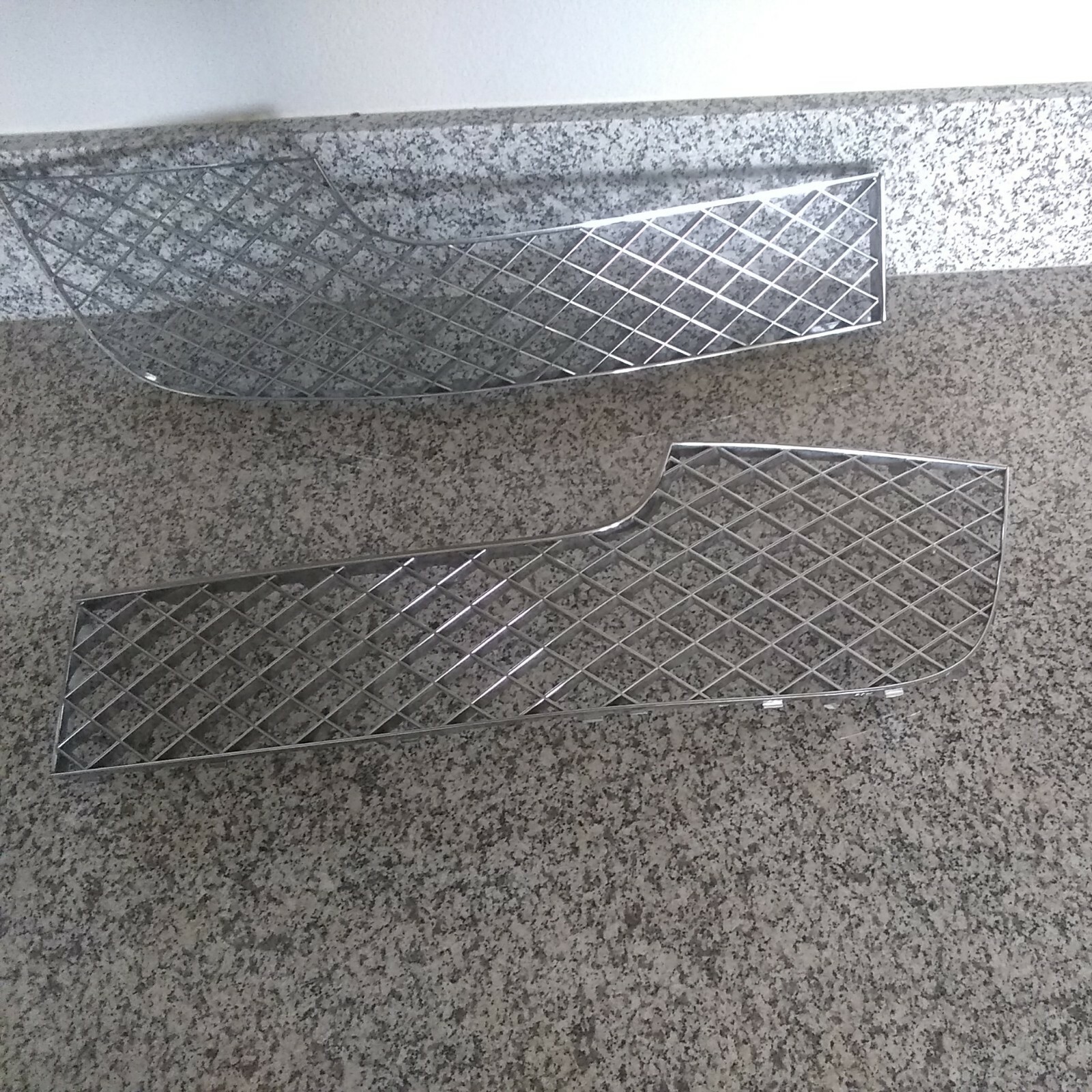 Bentley Continental Gt Gtc right left front center bumper grill chrome 4 lot