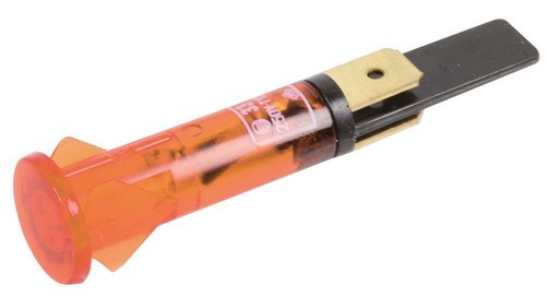 Interrupteur Indicateur Néon Arcoélectrique C027500NAF - Ambre, Neuf, Fabriqué Au Royaume-Uni