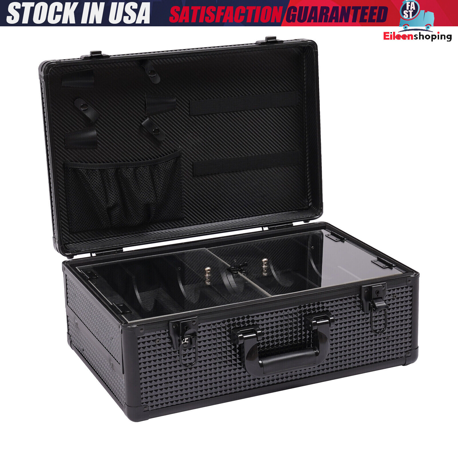 Portable Professional Barber Carry Travel Case for Clipper Trimmer Storage
