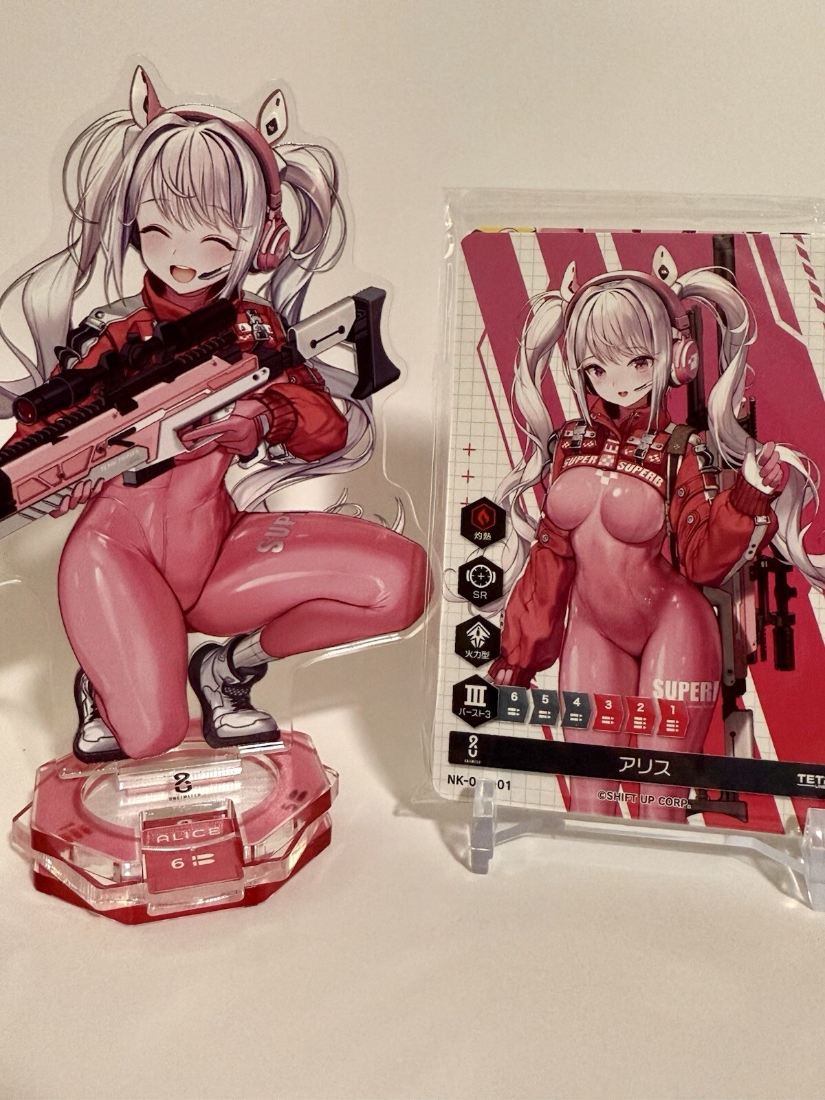 Juego de tarjetas de acrílico Alice Nikke Duel Encounter