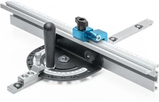 DuBois 51007 Table Saw Miter Gauge Fence System w/ 13 Precise Angle Stops & Stan