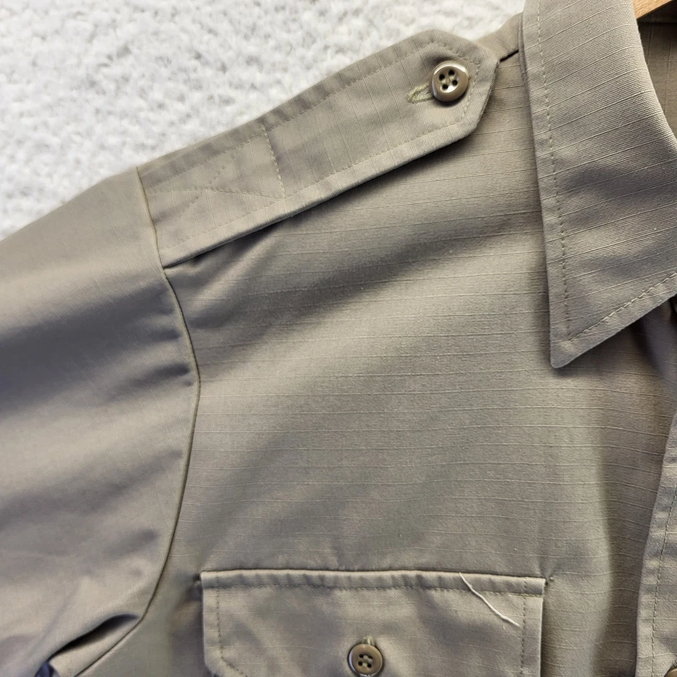 Camisa con botones Propper para hombre tostada media verano peso caqui táctica manga larga Foto 3 de 4