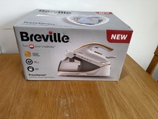Breville PressXpress 5-Bar 2400W Steam Generator Iron - White/Gold (VIN410)