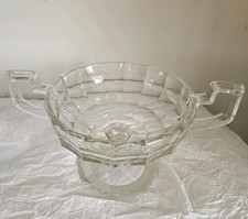 Vintage Art Deco Glass Bowl "Davidson"  Chipendale Pedestal Trophy Range large!