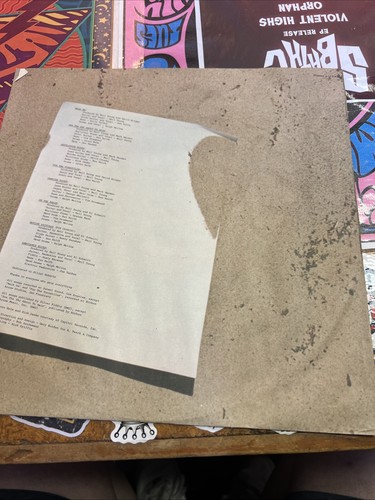 NIEL YOUNG 1974 ON THE BEACH LP ORIGINAL VINTAGE Floral Pattern Interior Jacket - Picture 11 of 12