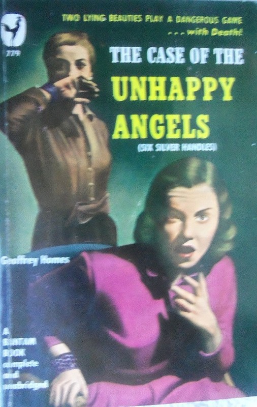 Vintage MUR. PB- BANTAM # 779 -THE CASE OF THE UNHAPPY ANGELS -G. HOMES - 1st 50