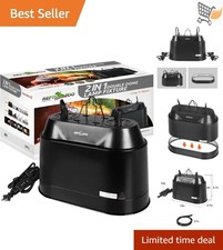 Reptile Light Fixture Dual Layer 200W Heat Lamp with Independent Switches