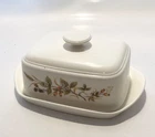 Butter Dish Melamine Caravaning Camping Serving Marks and Spencer Harvest Vintag