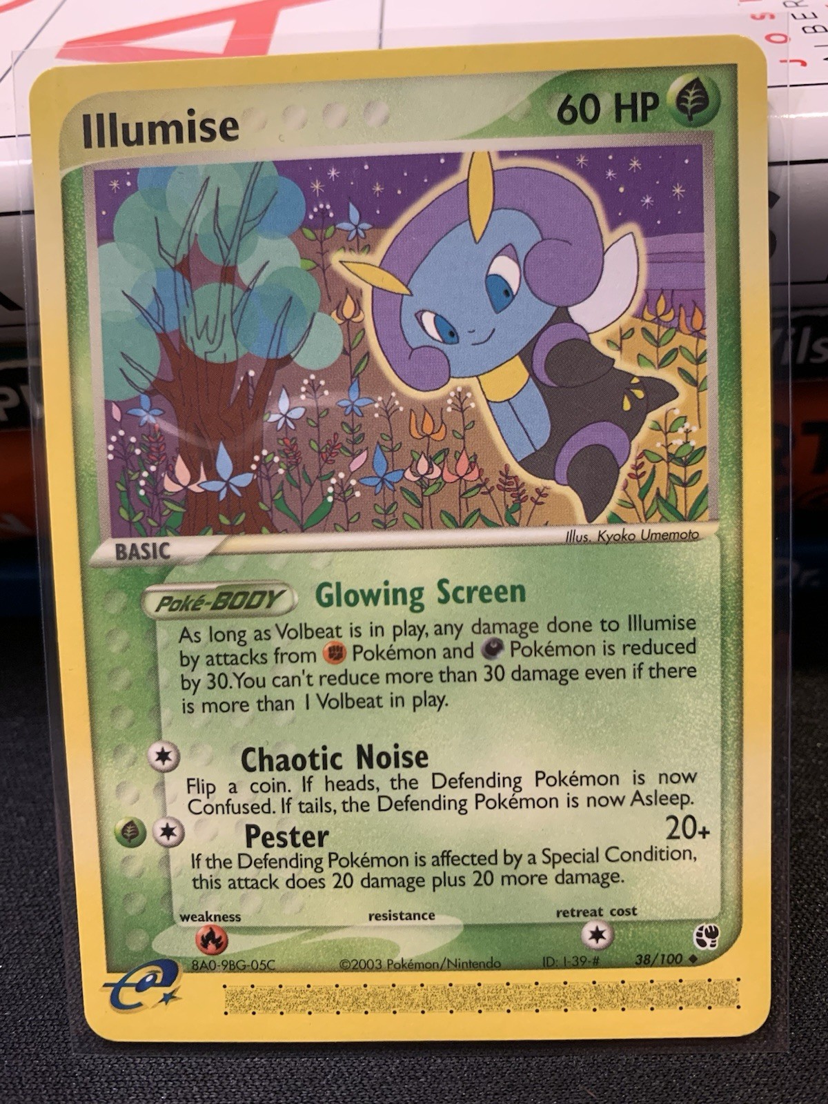 Pokemon Card - Illumise - E-Reader - Uncommon (38/100) ex Sandstorm NM/Mint