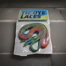 Rainbow Shoe Laces Flat Shoe Laces  35  1 Pair New Tie Dye