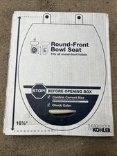 KOHLER Stonewood Round Toilet Seat in Almond