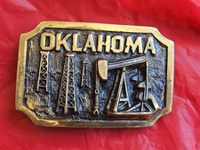 Pumpjack Oklahoma Derrick Oil Rig Field Oilfield Well Belt Buckle heritage mint