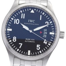 IWC SCHAFFHAUSEN PILOT WATCH MARK XVII IW326504 41mm SS Black Dial #C403 6