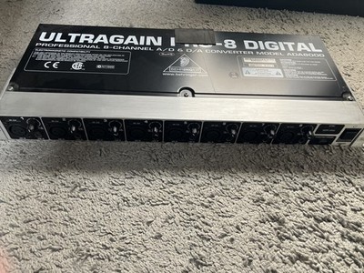 Behringer Ultragain Pro 8 Digital ADA 8000 Audiowandler Mikrofon Vorverstärker H