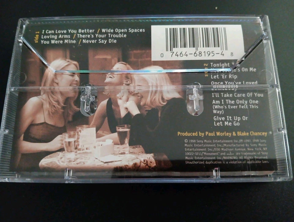 Dixie Chicks "Wide Open Spaces" Cassette Tape 1998 Monument EUC - Image 2 of 4