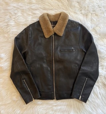 Freenote Cloth FJ-1 Flight Jacket Black Steerhide Leather 42 | eBay