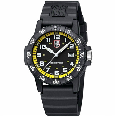 Luminox Men s Leatherback SEA Turtle Black Giant Silicone Strap | XS.0325