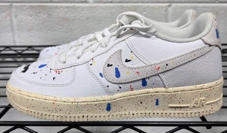 Grade School Nike Air Force 1 LV8 3 White/White-Sail-White (DJ2598 100) - 6.5