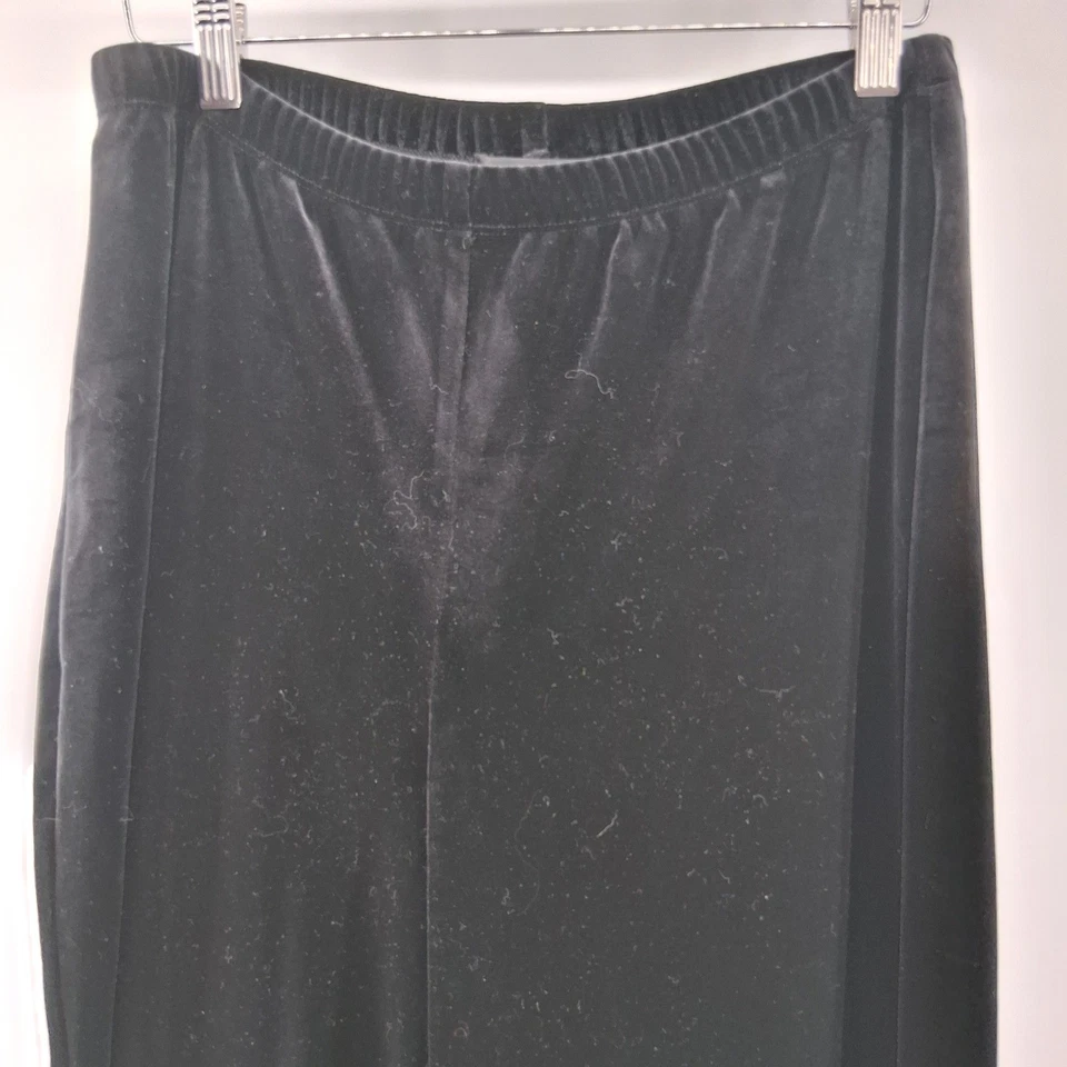 Pantalones De Terciopelo Negros Elementz De Colección Talla L Gótico Capricho Bruja Y2K Años 90 Salón Foto 2 de 4