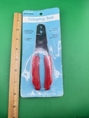 Vintage Radio Shack F Connector Crimping Tool Steel Construction (NOS)