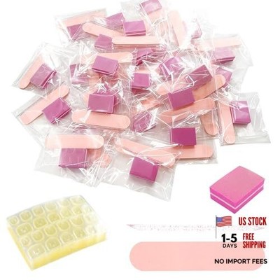 4-Piece Nail Kit, Nail Files 240 Grit, Nail Buffer Block 100/180 Grit, Crystal