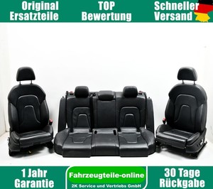 Sitze S-line Innenausstattung Set Leder schwarzer Audi A4 8K2 B8 LIM SHZ el. Lod