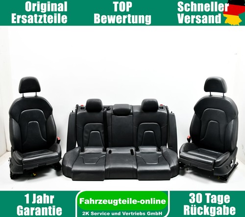 Sitze S-line Innenausstattung Set Leder schwarzer Audi A4 8K2 B8 LIM SHZ el. Lod