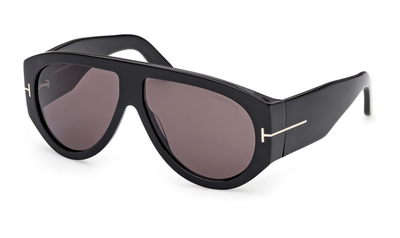 TOM FORD TF 1044 Bronson Sunglasses 01A Black - Gray lenses 60 New