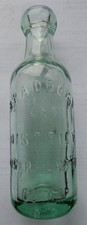 Bradford & District small blob topped mineral water bottle  c1900-10