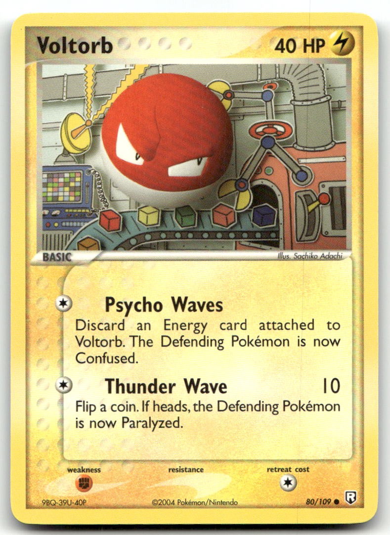 NM-Mint Voltorb #80/109 From Team Rocket Returns!