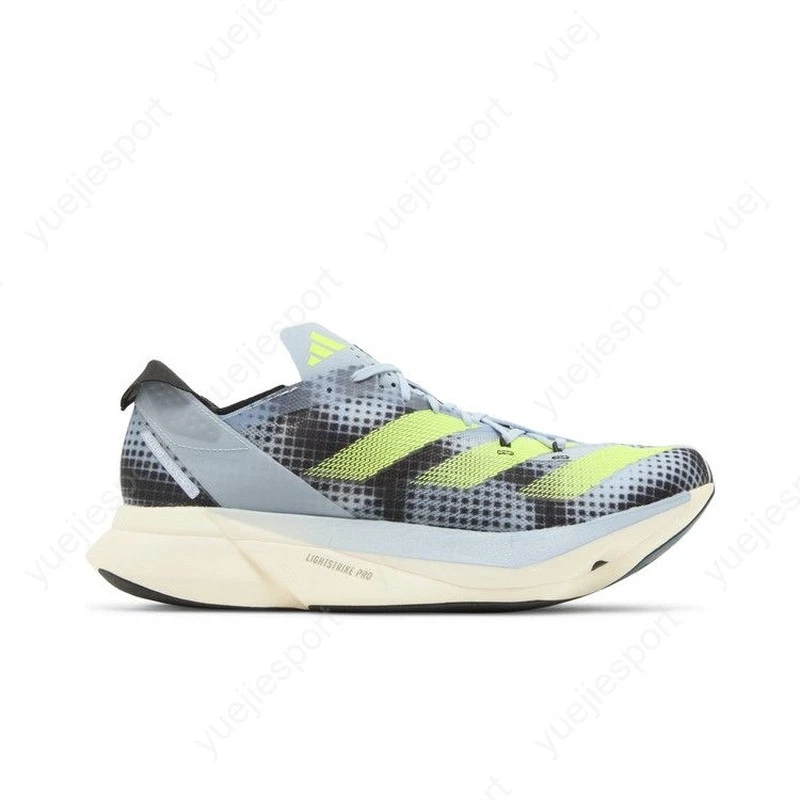 Adidas Adios Pro 3 - Wonder Blue Lucid Lemon (IG3132) Sneakers 6.5 Men 7.5 Women Adidas Adizero Adios Pro 3 Wonder Blue Lucid Lemon for sale  main image 4