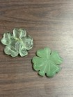 Lot Of 2 Crystal Four Leaf Clovers Green Fluorite Green  Aventurine 1.75”-2.5” — photo 1