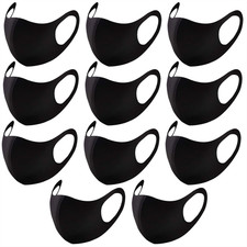 Reusable Face Mask 1PC - 10PC Washable Breathable Dust Proof Hospital Visitor
