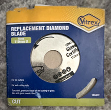 Vitrex Diamantsägeblatt Glass Certified 110 mm für Glas MPN 103417