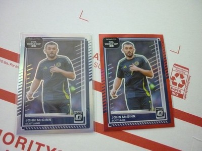 John McGinn 2025-26 Panini Donruss Road to FIFA World Cup #133 Red 153/199 +